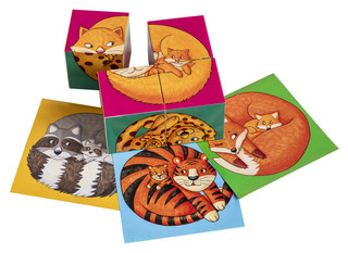 Умные кубики в поддончике. Мой пушистый малыш 3