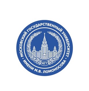 Наклейка с гербом МГУ имени М.В. Ломоносова, цвет синий