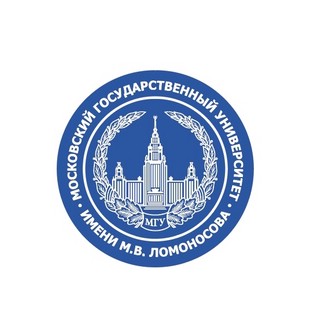 Наклейка с гербом МГУ имени М.В. Ломоносова, цвет синий