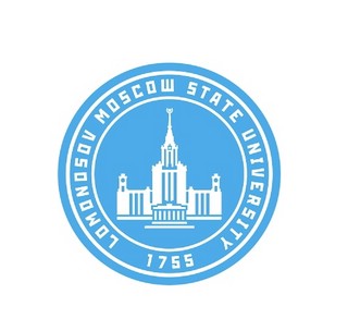 Наклейка с логотипом МГУ имени М.В. Ломоносова, цвет голубой