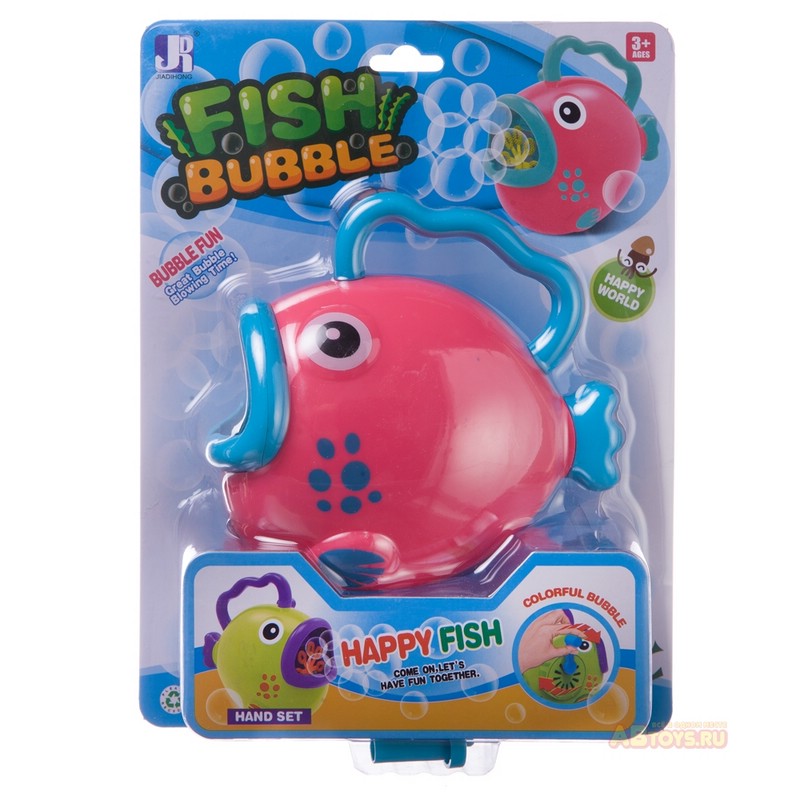 Машинка для запуска пузырей 'Рыбка' 110 мл, Junfa Toys