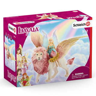 Фея, летящая на крылатом льве 'Schleich' 2