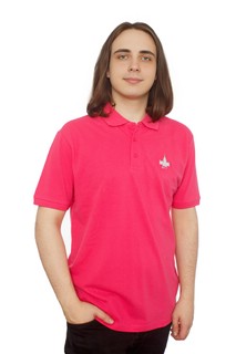 Футболка поло мужская с логотипом МГУ имени М.В. Ломоносова