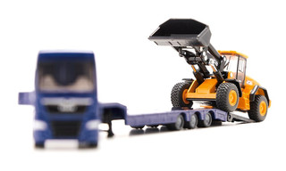 Грузовик с фронтальным погрузчиком 'MAN. JCB' Siku 4