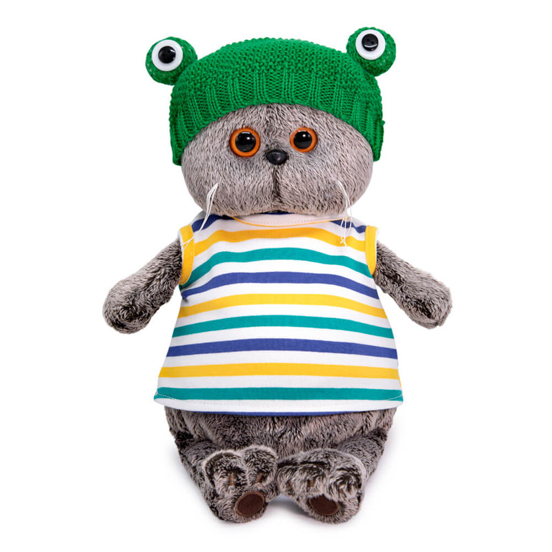 Басик  в шапке «Лягушка», 19 см, артикул Ks19-177