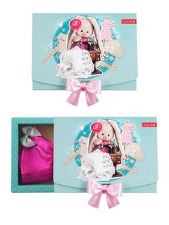 Плащ сливовый блестящий для Зайки Ми 23 см, артикул SidM-325 5