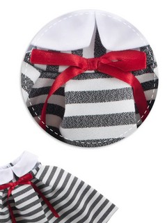 Платье в полоску для Зайки Ми 25 см, артикул StS-315 2