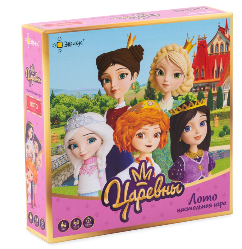 Игра настольная 'Эврикус. Царевны. Лото', арт. BG-12107