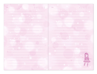 Блокнот с замком Santoro Melodies - Dancing Among the Stars 3