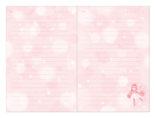 Блокнот с замком Santoro Melodies - Little Dancer 4