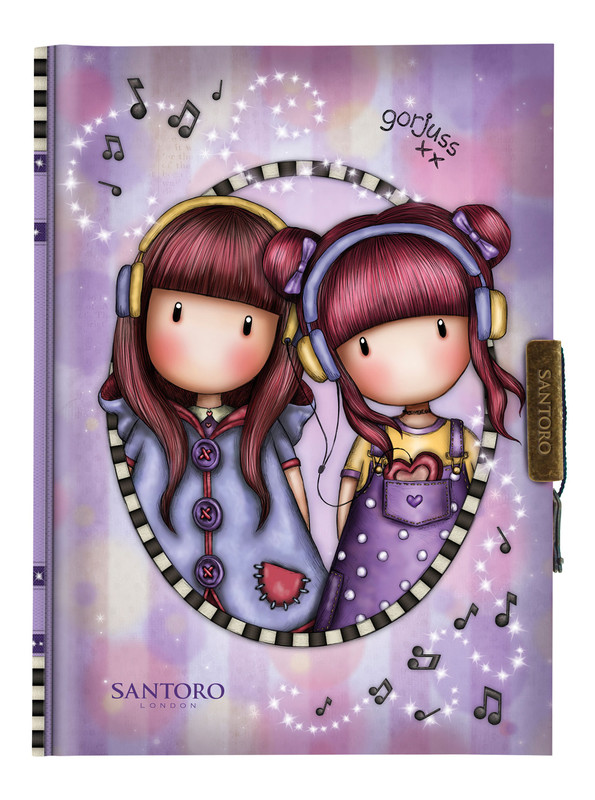 Блокнот с замком Santoro Melodies - The Duet