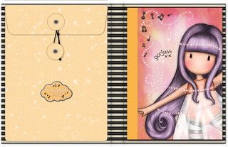 Канцелярский набор с блокнотом Santoro Melodies - Little Dancer 4