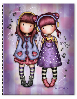 Канцелярский набор с блокнотом Santoro Melodies - The Duet 3