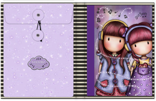 Канцелярский набор с блокнотом Santoro Melodies - The Duet 4