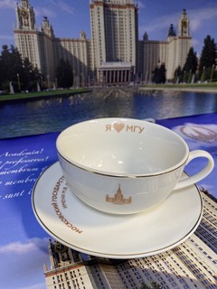 Фарфоровая чайная пара 'Я люблю МГУ' 1