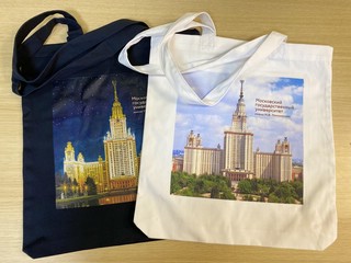 Сумка тканевая 'МГУ имени М.В.Ломоносова', белая 2