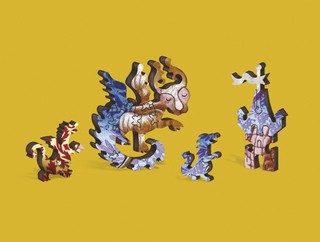 Пазл деревянный 'Дракон и бабочка', 100 деталей, Davici, 23х23 см 4