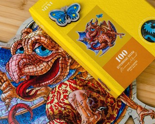 Пазл деревянный 'Дракон и бабочка', 100 деталей, Davici, 23х23 см 3