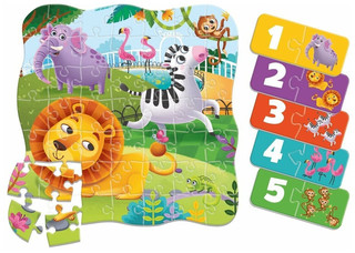 Пазл 2в1 'Зоопарк' Roter Kafer, RK1140-06 2