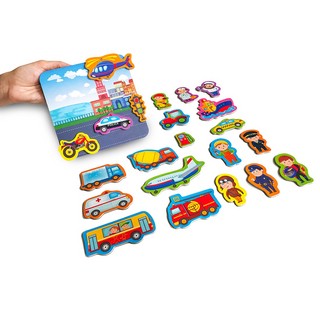 Набор магнитный с доской 'Транспорт' Roter Kafer 2