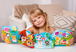 Игра-шнуровка Fisher-Price 'Времена года', с липучками Vladi Toys 3