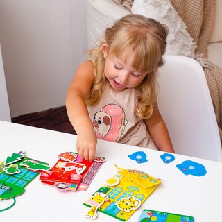 Игра-шнуровка Fisher-Price 'Цветные домики' Vladi Toys 2