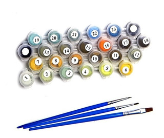 Картина по номерам 'Золотая осень' (17 цветов), 30х40 см, Molly 2