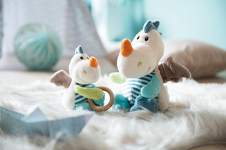 Мягкая игрушка 'Дракон Драгилу' 15 см, с кольцом и колокольчиком, NICI 3