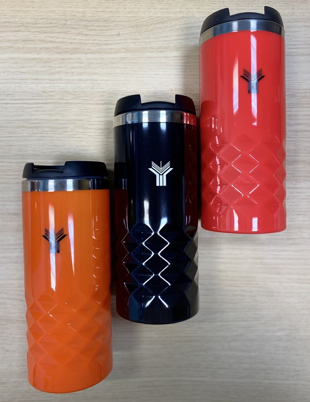 Термостакан с логотипом МГИМО,цвет черный