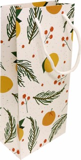 Пакет подарочный 'Christsmas fruits. Мандарины' 15х32 см, BeSmart