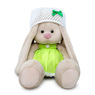 Зайка Ми в салатовом платье с кружевом, 18 см, артикул SidS-469