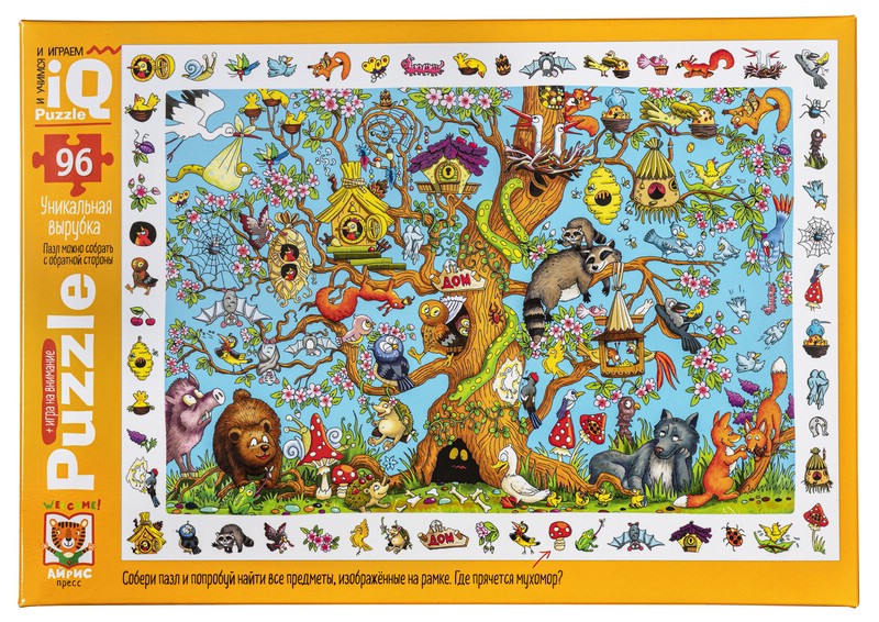 IQ Пазл 'Кто в домике живет?' 96 элементов