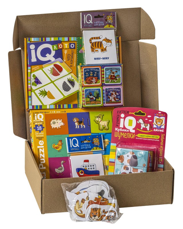 Посылка. Большой комплект IQ-игр для самых маленьких
