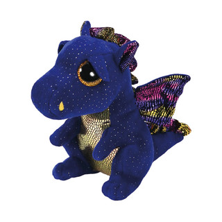 Мягкая игрушка TY Дракон Сафир, 25 см, цвет фиолетовый