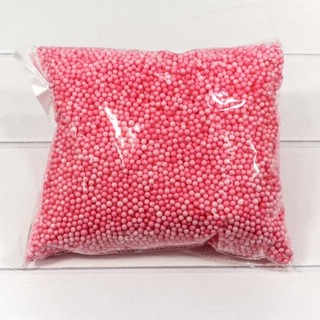 Наполнитель пенопластовый 'Цветные шарики' розовый 50 г 2