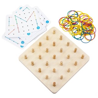 Геоборд основание, 20 двусторонних карточек, 50 резинок, арт. ГБ01 2