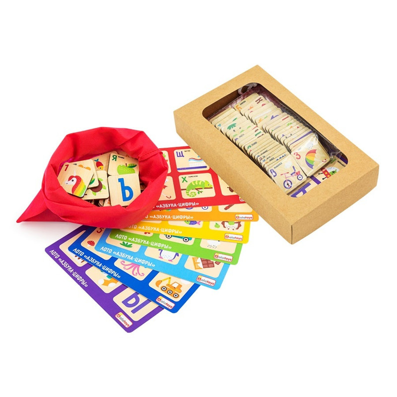 Лото 'Азбука-цифры' ALATOYS