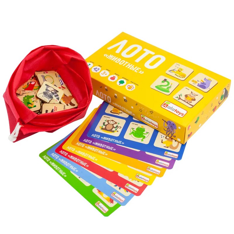 Лото 'Животные' Alatoys