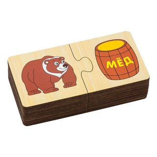 Набор пазлов 'Кто что ест?', 20 деталей, ALATOYS 2