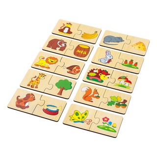 Набор пазлов 'Кто что ест?', 20 деталей, ALATOYS 5