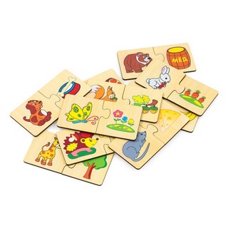 Набор пазлов 'Кто что ест?', 20 деталей, ALATOYS 6