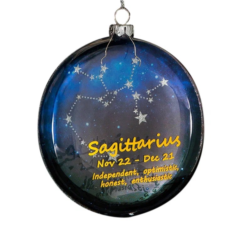 Украшение Стрелец, медальон 10 см, стекло. ErichKrauseR Decor