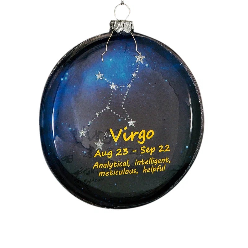 Украшение Дева, медальон 10 см, стекло. ErichKrauseR Decor