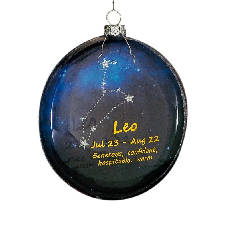 Украшение Лев, медальон 10 см, стекло. ErichKrauseR Decor