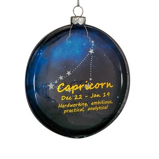 Украшение Козерог, медальон 10 см, стекло. ErichKrauseR Decor