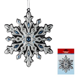 Украшение Снежинка морозная лазурь 15 см. ErichKrauseR Decor