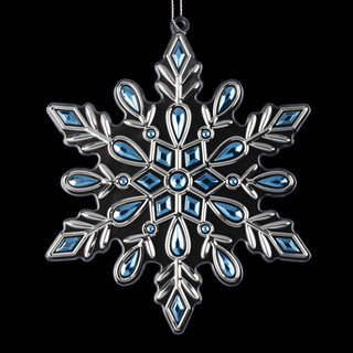 Украшение Снежинка лазурная 15 см. ErichKrauseR Decor  3