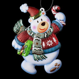 Украшение Мишка с подарками 16 см, ErichKrauseR Decor 3