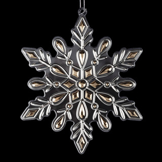 Украшение Снежинка золотая 15см. ErichKrauseR Decor 3