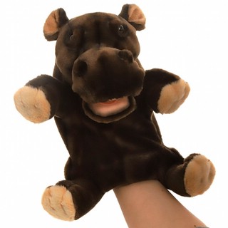 Мягкая игрушка на руку Гиппопотам, 24 см, Hansa 1